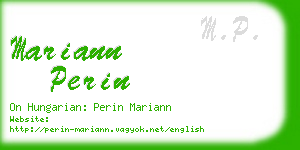 mariann perin business card